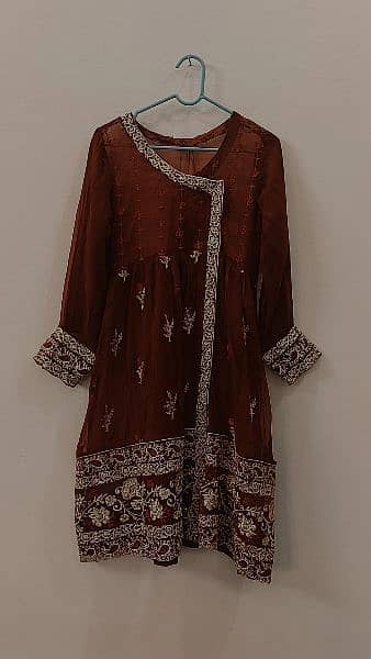 BATIK 3 PIECE FORMAL FROCK WITH INNER, TROUSER AND DUPATTA. 0