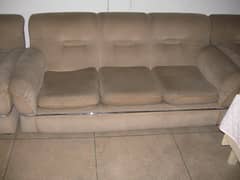 sofa set  with one three seater and 4 one seaters ---