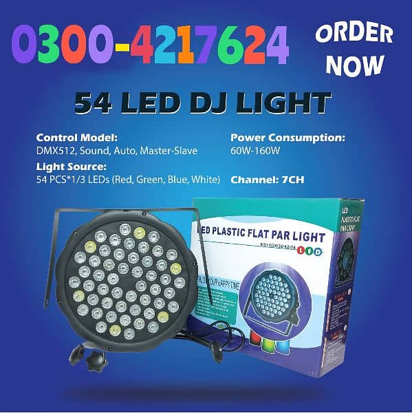 Sound Activated 36 LED Stage Decorations Home Lights RGB DJ LED Par 2