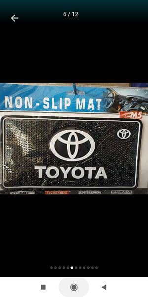 Honda Toyota Suzuki Logo Anti-Skid Nonslip Dashboard Mats - Mul 5