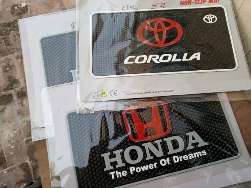 Honda Toyota Suzuki Logo Anti-Skid Nonslip Dashboard Mats - Mul 8