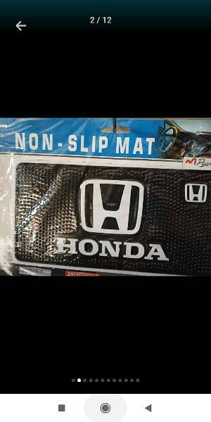 Honda Toyota Suzuki Logo Anti-Skid Nonslip Dashboard Mats - Mul 12