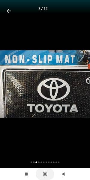 Honda Toyota Suzuki Logo Anti-Skid Nonslip Dashboard Mats - Mul 13