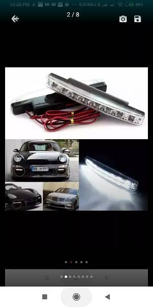 Mark X Style Front LED DRL 6 LED - Pair - Drl | Running Lights F 16