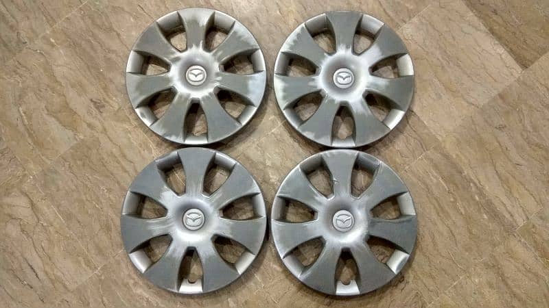 13"Inch Wheelcups Mazda logo Flair Carol Scrum Alto Santro WagonR 660 0