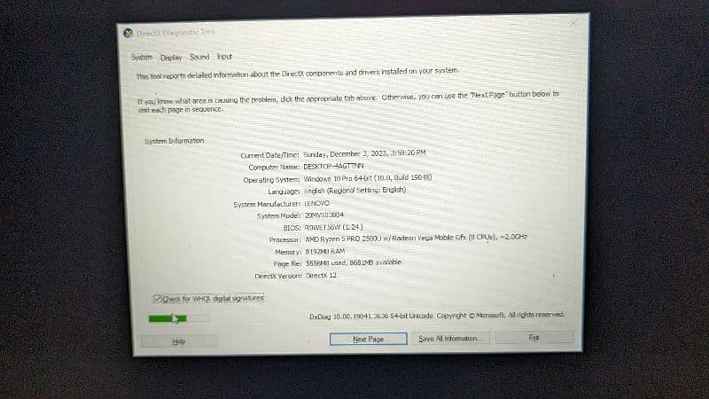 Lenovo A485 Ryzen 5 Pro Performnce Max-Q laptop with Vega Graphics 3