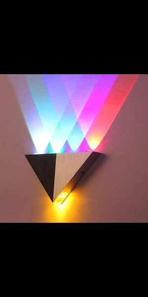 Modern Led Wall Lamp 3W Aluminum Body Triangle Wall Light For Be 0