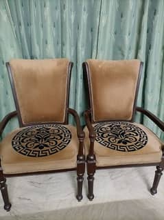 A Pair of Sheesham Chairs/ bedroom chairs