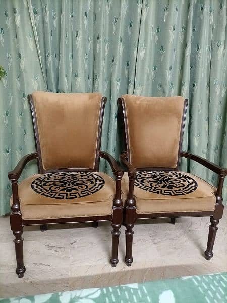 A Pair of Sheesham Chairs/ bedroom chairs 1