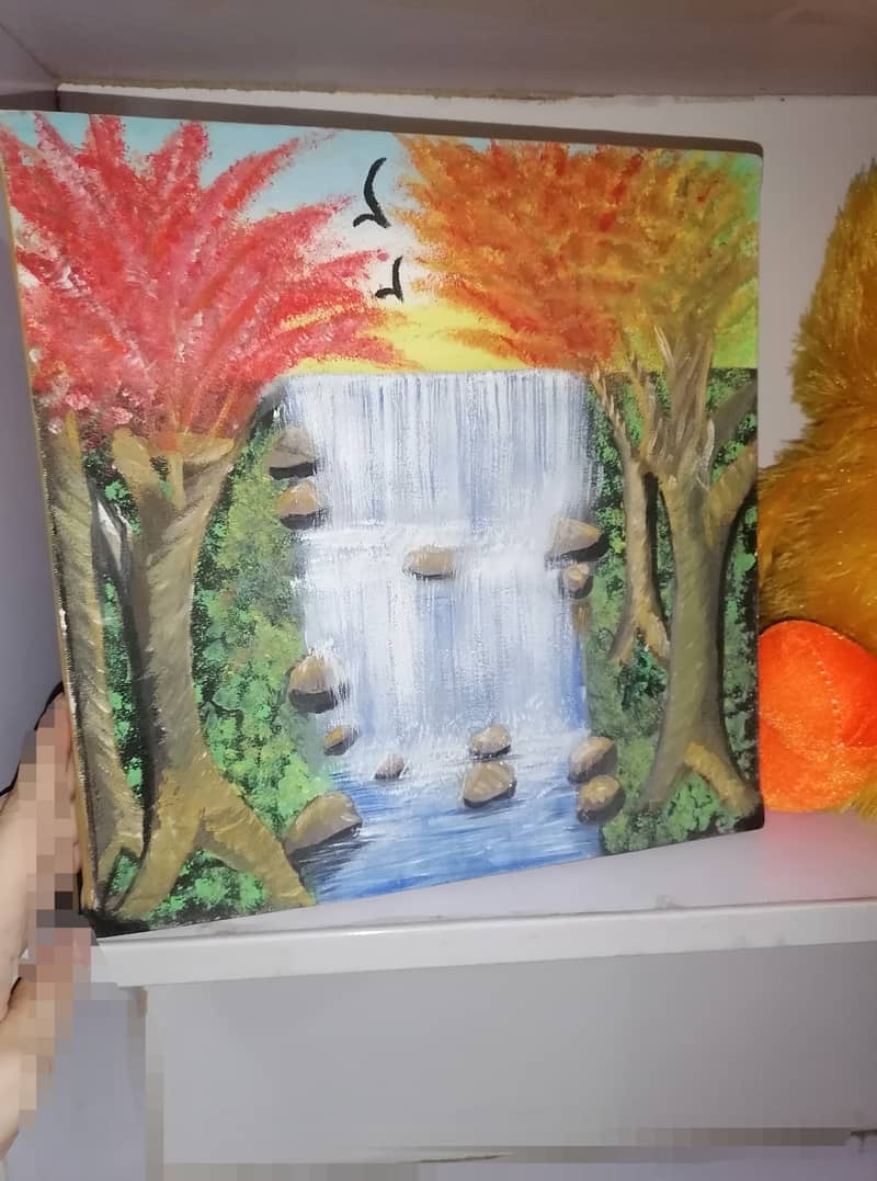 Waterfall painting 0