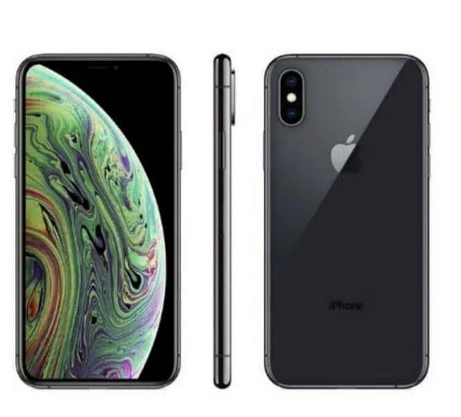 iphone XS 64GB Water Packe Both Sims PTA Approved 1