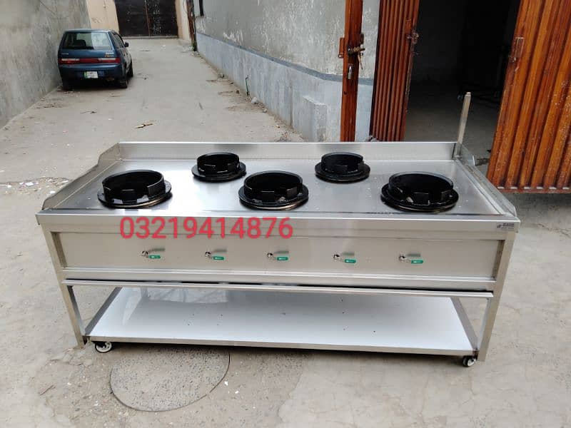 fryers double / pizza oven SS / cooking range 3