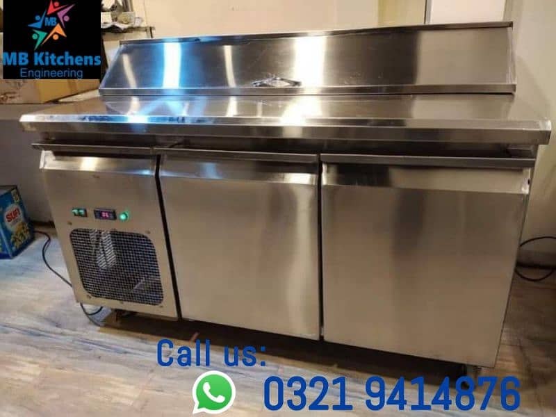 fryers double / pizza oven SS / cooking range 11