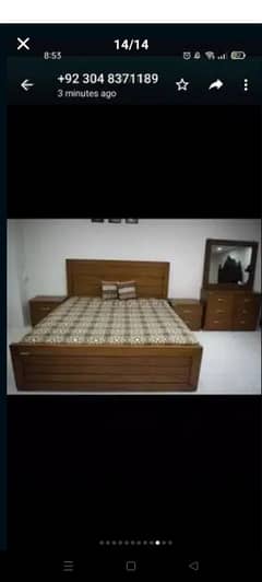 King size bed/Dressing table/sidebtable/double bed