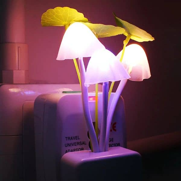 Cute LED Night Light Dimming Sensor Wall Lamp 3 Mushroom Light 1