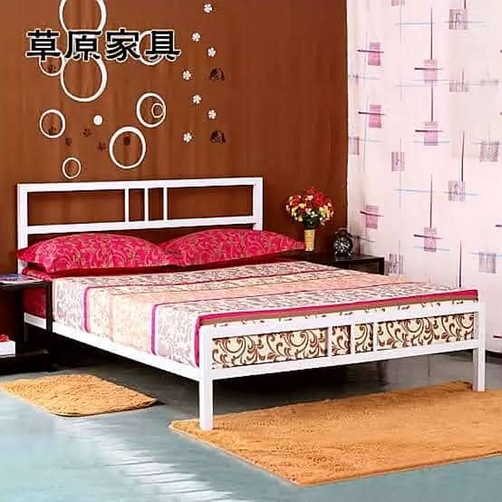 Iron bed /bed dressing side table /double bed/bed set/bed/Furniture 4