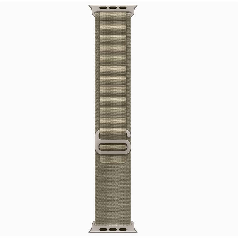 Apple Watch Ultra 2 49mm Titanium Case with Olive Alpine Loop Band 2