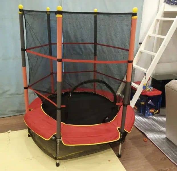 Trampoline | Jumping Pad | Round Trampoline | Kids Toy|With safety net 0