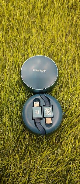 PISEN 20W Type-C to IP Retractable cable fast charging Pouch Packing 5