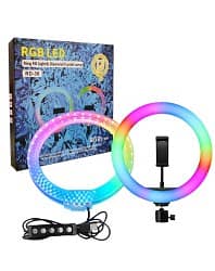 Ring light 36cm RGB with Mobile Holder & Ball Head All Color 36 cm New