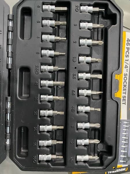 46 PCS 1/4’’ SOCKET SET TOLSEN 100% ORIGINAL 3