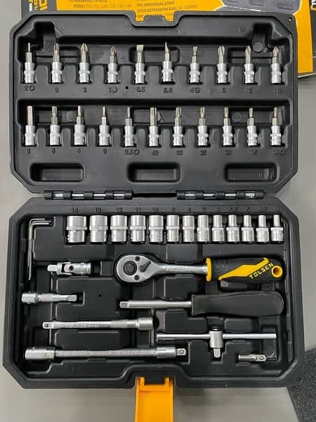 46 PCS 1/4’’ SOCKET SET TOLSEN 100% ORIGINAL 6