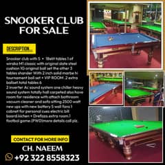 Snooker Club For sale 0