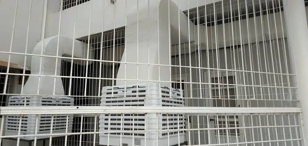 Industrial Evaporative Duct Cooler for Halls 2