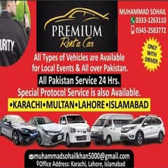 Rent a car service  Pakistan Rental   Karachi Rent a car