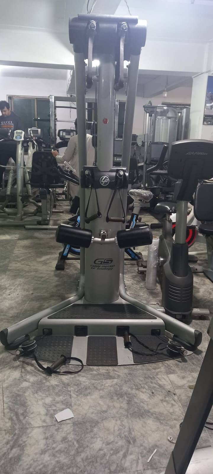 multi functional machine dumbbell gym setup treadmill elliptical plate 16