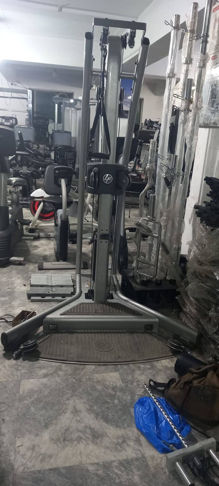 Power Rack Smith Trainer functional gym setup dumbbell treadmill plate 19
