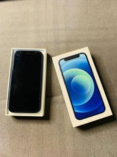 Iphone 12 Blue 128Gb with box Factory unlock