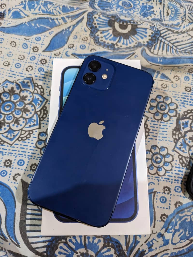 Iphone 12 Blue 128Gb with box Factory unlock 2