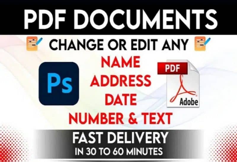 Graphic Design Edit PDF JPG Scanned Screenshot Photoshop Document edit 3