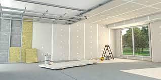 Gypsum Dry Wall Partition / Cemented fiber partitions / False ceiling 1