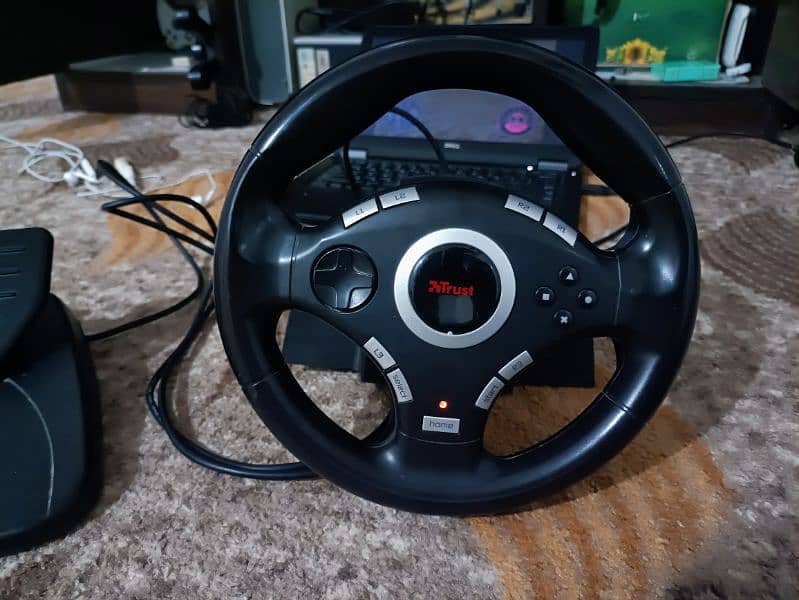 Gaming Steering Wheel For PC / Playstation 2