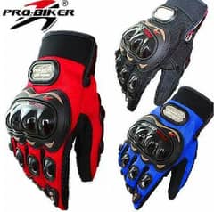 Biker Gloves - Motorcycle Riding Imported Pro Biker Gloves (Washable)