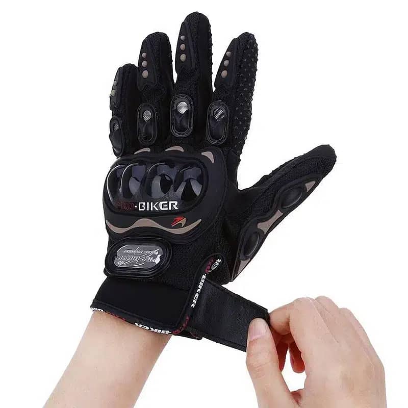 Biker Gloves - Motorcycle Riding Imported Pro Biker Gloves (Washable) 1