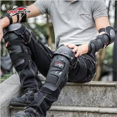 Pro Biker ELBOW & KNEE Protector Pads Gears Hands and Leg Guards HX-P0