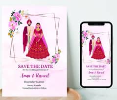 Wedding Card Printing, Bid Box, What's app Sending, Digital Wedding 0