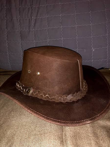 Leather Cowboy Hat / Cap 1