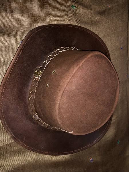 Leather Cowboy Hat / Cap 2