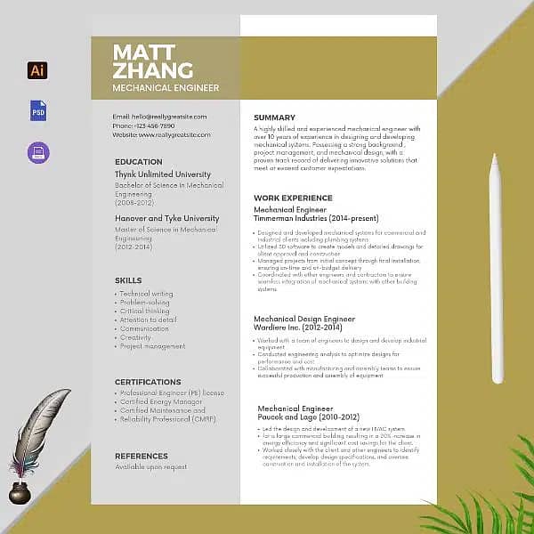 Writing CV, Resume, CV Maker - CV Designer Professional - Cover Letter 8