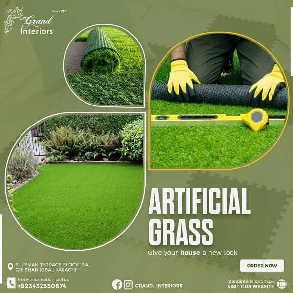 Artificial grass carpet Astro turf vinyl flooring wood Grand interiors 0