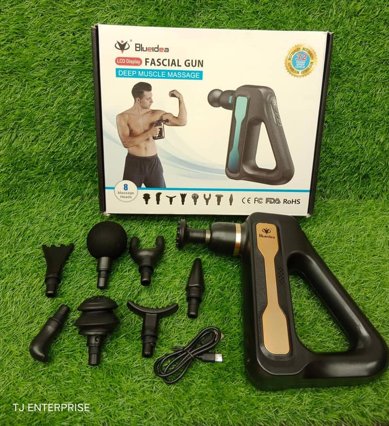 New) Wireless Fascial Gun Deep Muscle Full Body Vibrating Massager Gun 1