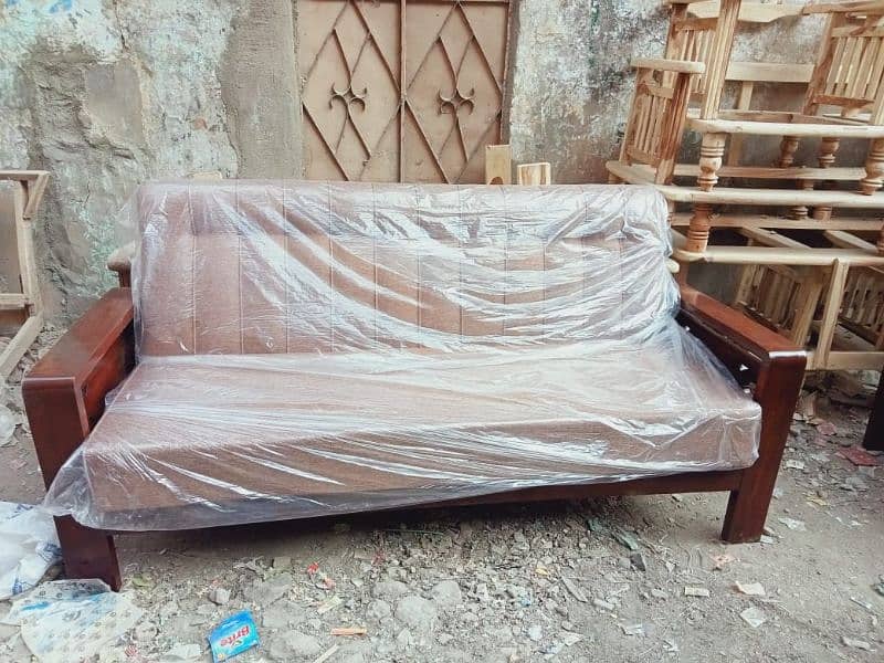 Sheesham Wood sofa set 4