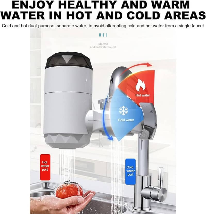 Instant Electric water heater Tap With LED Temperature Display 4