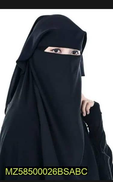 1 pc soft chhifon plain women's niqab 0