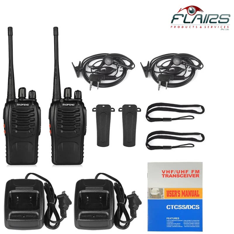 Two_way walkie talkie Set, Stay Connected Anywhere, long range 888S 2