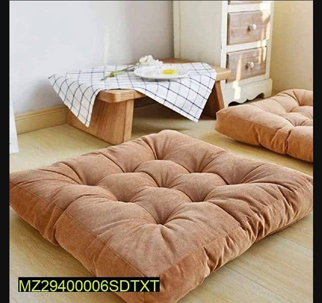 2 PCs Floor Cushions • Velvet Floor Cushions | Delivery Available 12